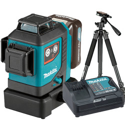 Nivel Láser Rojo MAKITA SK700D 3 Lineas 12V 2.0Ah + Tripode Medidores y Niveles Láser