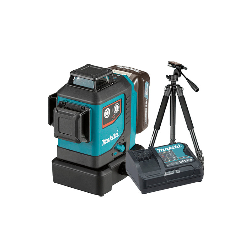 Nivel Láser Rojo MAKITA SK700D 3 Lineas 12V 2.0Ah + Tripode Medidores y Niveles Láser
