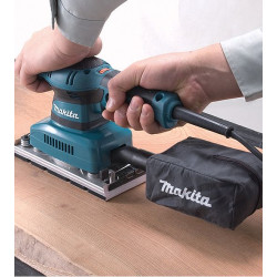 Lijadora Orbital MAKITA BO3711J 190W V.Variable 93x185mm + MALETIN MAKPAC Lijadoras Orbitales