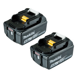Kit 2 Bateria MAKITA 18V 5.0Ah LXT BL1850B 197280-8 Baterías y cargadores