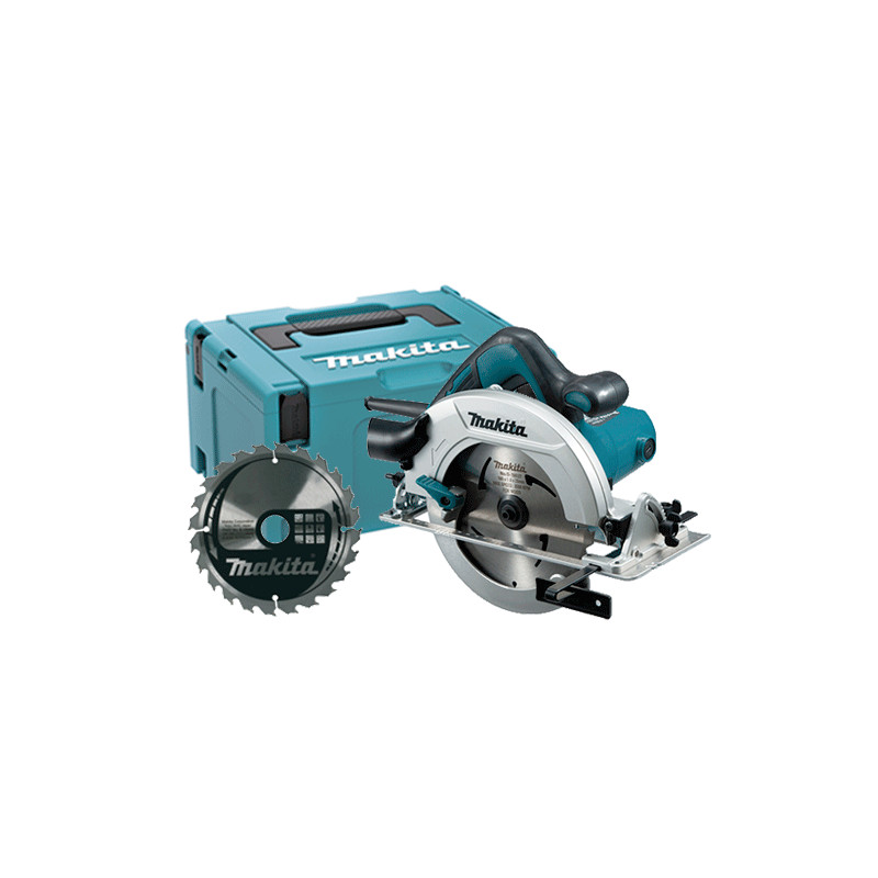 Sierra Circular MAKITA HS7601 190mm 1.200W + 2 Discos Corte Madera + Maletin MakPac Sierras Circulares