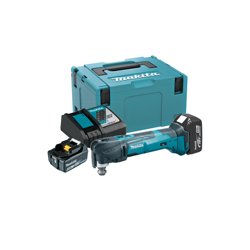 Multiherramienta MAKITA DTM51RTJ 5.0Ah 18V Cambio Rápido + KIT ACCESORIOS Multiherramienta Batería Multiherramienta MAKITA DTM51RTJ 5.0Ah 18V Cambio Rápido + KIT ACCESORIOS Multiherramienta Batería