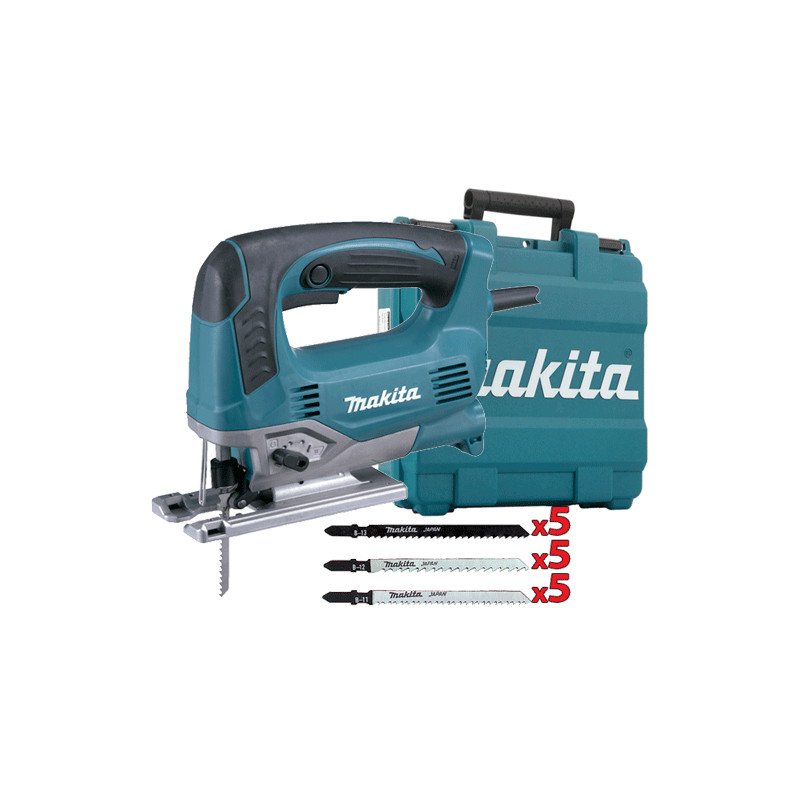 Sierra Calar MAKITA JV0600K 650W 135mm Pendular V.Variable + Set 15 Cuchillas Corte Madera Sierras de Calar Sierra Calar MAKITA JV0600K 650W 135mm Pendular V.Variable + Set 15 Cuchillas Corte Madera Sierras de Calar