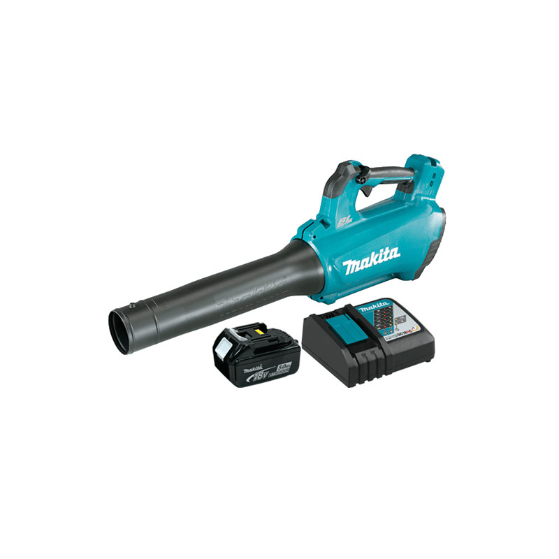 Soplador MAKITA DUB184Z 18V + Bateria 5.0Ah + Cargador Rápido Aspiradores y Sopladoras