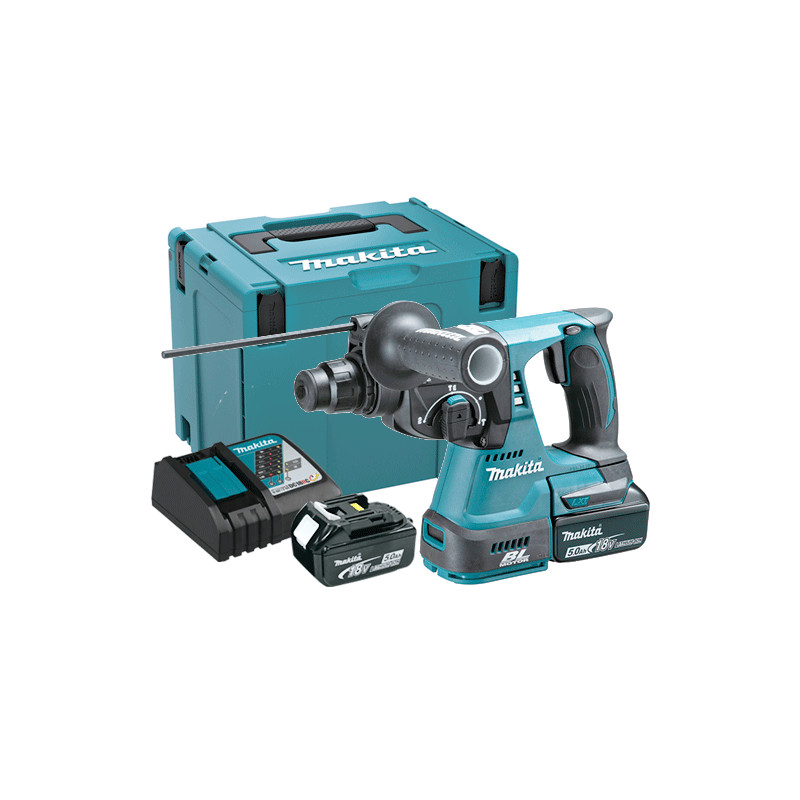 Martillo MAKITA DHR242RTJ 3 Modos 24mm 18V 2 Baterías 5.0Ah TOP OFERTAS 18V Martillo MAKITA DHR242RTJ 3 Modos 24mm 18V 2 Baterías 5.0Ah TOP OFERTAS 18V