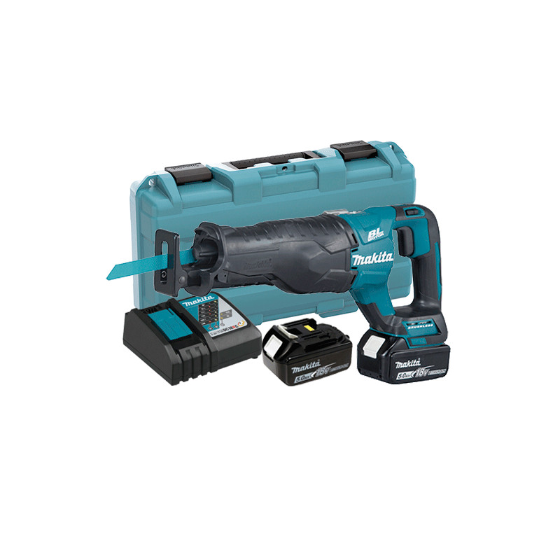 Sierra de Sable MAKITA DJR187RTE 18V BRUSHLESS + 2 BATERIA 5.0Ah + CARGADOR RAPIDO DC18RC 18V Sierra de Sable MAKITA DJR187RTE 18V BRUSHLESS + 2 BATERIA 5.0Ah + CARGADOR RAPIDO DC18RC 18V