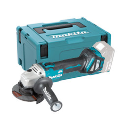 Amoladora MAKITA DGA461ZJ 18V 115mm BrushLess Velocidad Regulable + MALETIN MAKPAC 3 Amoladoras