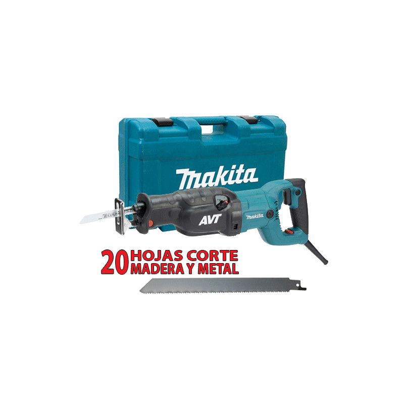 Sierra de Sable MAKITA JR3070CT 1.510W AVT + 20 Hojas Sierra Sable Especial PALET Sierras de sable Sierra de Sable MAKITA JR3070CT 1.510W AVT + 20 Hojas Sierra Sable Especial PALET Sierras de sable
