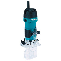 Fresadora DE CANTOS MAKITA 530W 3712 6mm SAR base inclinable Fresadoras de Cantos