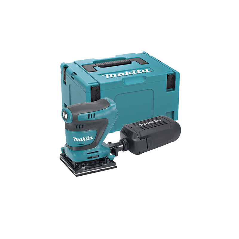 Lijadora Orbital MAKITA DBO480ZJ 18V 112x 122mm + Maletín Lijadoras de Batería