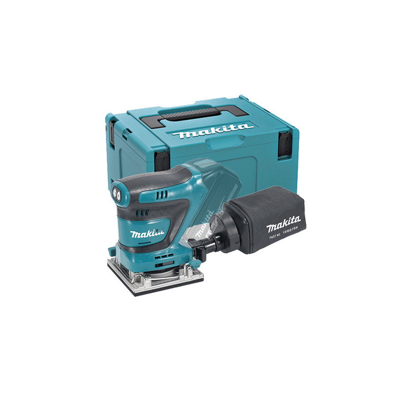 Lijadora Orbital MAKITA DBO482ZJ 18V 114x140mm + Maletin Lijadoras y Cepillos