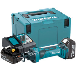 Fresadora Corte Pladur MAKITA DCO180RTJ 6,35mm 18V + 2 Batería BL1850B + Cargador Rápido DC18RC + Maletin MakPac Cortadores T...
