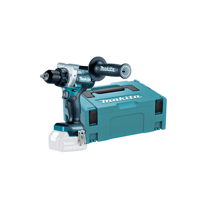 Taladro Atornillador MAKITA DDF486ZJ BL 18V 130 Nm + Maletín MakPac 3 Taladros Sin Percutor
