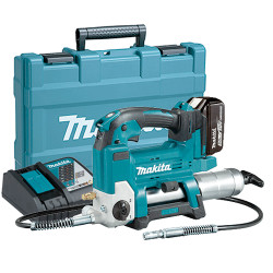 Engrasadora MAKITA DGP180RT 18V 69Mpa 290 ml/min + Bateria 5.0Ah BL1850B + CARGADOR RAPIDO + Maletin PVC Engrasadoras