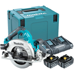Sierra Circular MAKITA DHS782PT2J 18Vx2 190mm BL + 2 Baterias 5.0Ah + Cargador Doble + Maletin Sierras Circulares