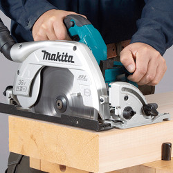 Sierra circular MAKITA DHS900ZU 235mm BL 18Vx2 Bluetooth + Conector AWS Sierras Circulares