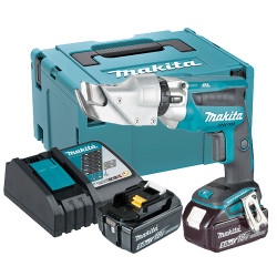 Cizalla Metal MAKITA DJS131RTJ 18V BL 1,3mm + 2 Baterias 5.0Ah+ Cargador + Maletin Roedoras y Cizallas
