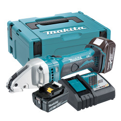 Cizalla Metal MAKITA DJS161RTJ 18V 1,6mm + 2 Baterias 5.0Ah + Cargador + Maletin Cizallas Batería