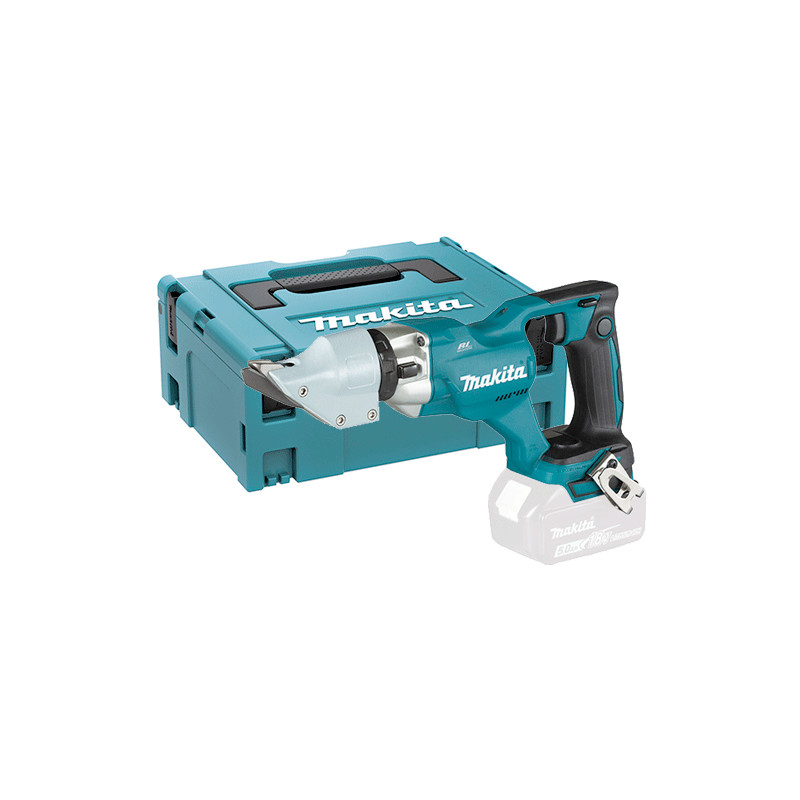 Cizalla Metal MAKITA DJS200ZJ BL 18V LXT 2,0mm + Maletin Roedoras y Cizallas
