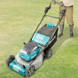 Cortacésped Traccion MAKITA DLM462Z 2x18V Ancho 46cm 1900m² Base Acero Altura Regulable Cortacesped