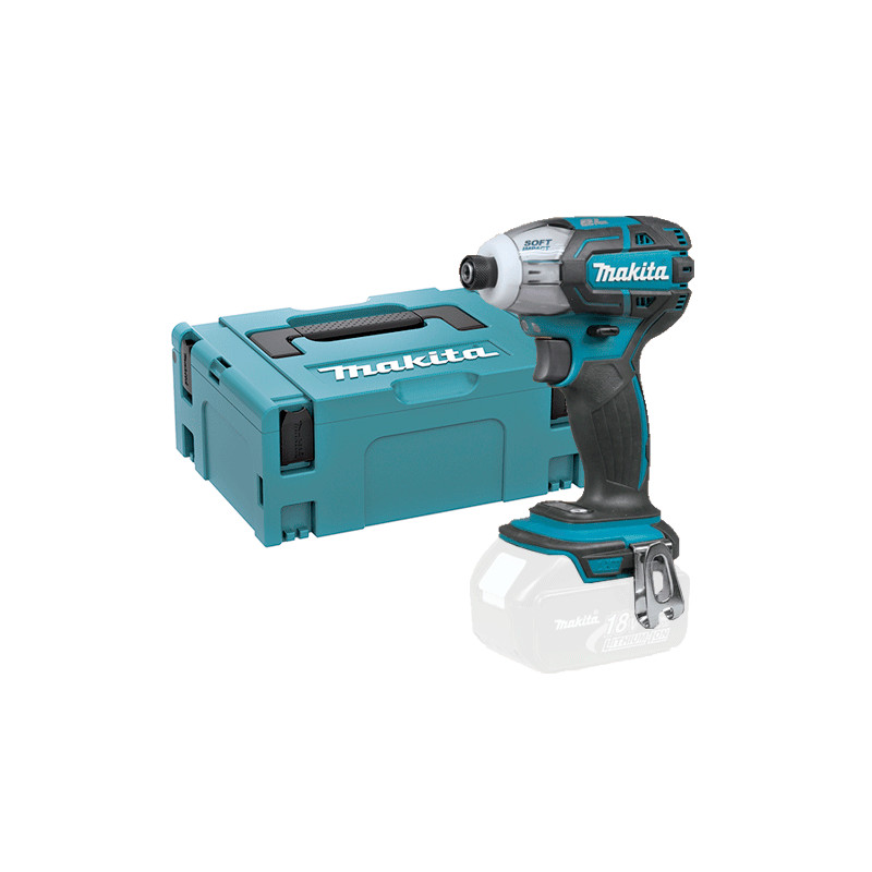 Atornillador Impulso MAKITA DTS141ZJ 18V BL 40Nm + Maletin Atornilladores Impulso