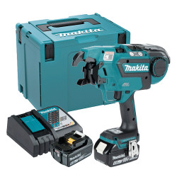 Atadora Ferralla MAKITA DTR180RTJ 18V BL 13X13mm + 2 Baterías 5.0Ah + Cargador Rapido + Maletin MakPac Atadoras de Ferralla