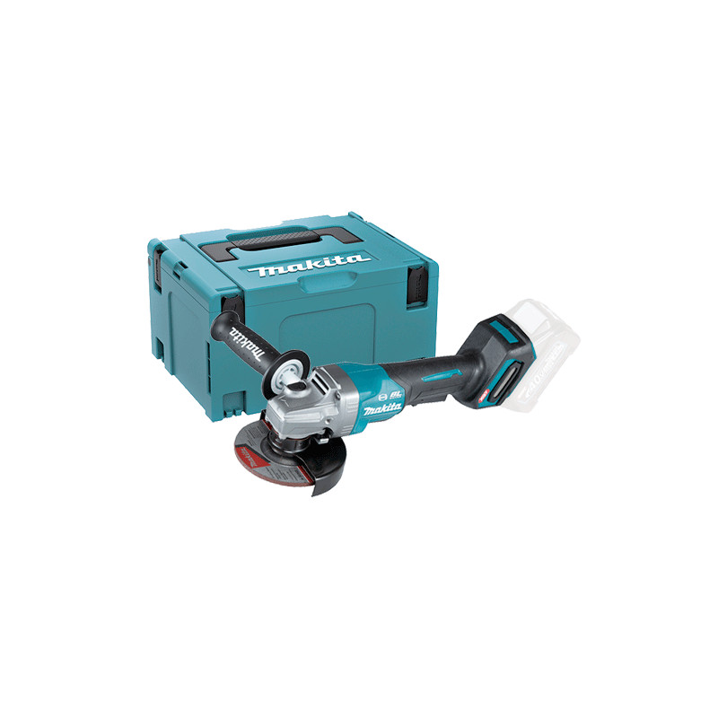 Amoladora MAKITA GA013GZJ 125MM BL 40V XGT AFT Anti-Restart Palanca + Maletin MakPac 125mm