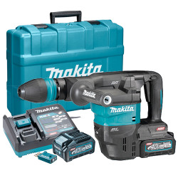 Martillo Demoledor MAKITA HM001GT201 7,1KG 9,1J 40V BL XGT AVT SDS-MAX Bluetooth + 2 Baterias 5.0Ah + Cargador Rapido + Malet...