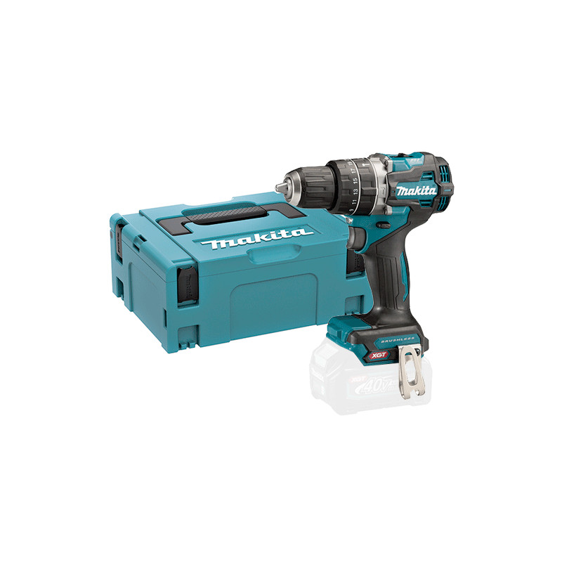 Taladro Combinado MAKITA HP002GZJ 40V BL 64NM + Maletin MakPac 40V