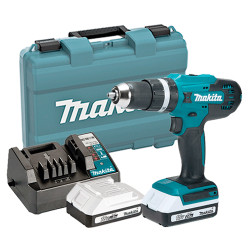 Taladro Combinado MAKITA HP488D002 18V 42Nm + 2 Baterias 1.5Ah + Cargado + Maletin PVC 18V