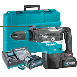 Martillo Combinado MAKITA HR005GM202 8.0J 40mm 40V BL AVT AFT Bluetooth + 2 Baterias 4.0Ah + Cargador Rapido + Maletin 40V