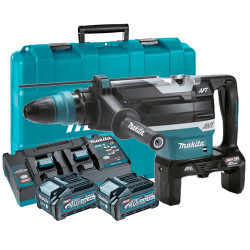 Martillo Combinado MAKITA HR006GM201 21,4J 52mm 2x40V BL AVT AFT Bluetooth + 2 Baterias 4.0Ah + Cargador Rapido + Maletin 40V