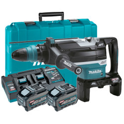 Martillo Combinado MAKITA HR006GT201 21,4J 52mm 2x40V BL AVT AFT Bluetooth + 2 Baterias 5.0Ah + Cargador Doble Rapido + Malet...