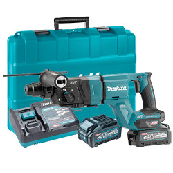 Martillo Combinado MAKITA HR007GM201 3,0J 40V 28mm BL AVT AFT Bluetooth + 2 Baterias 4.0Ah + Cargador Rapido + Maletin 40V