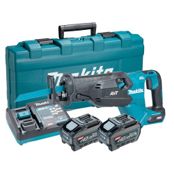 Sierra de Sable MAKITA JR002GT201 40V BL + 2 Baterias 5.0Ah + Cargador Rapido + Maletin PVC 40V