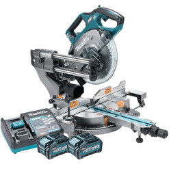 Ingletadora Telescopica MAKITA LS002GM201 216mm BL 40V Bluetooth + 2 baterias 4.0Ah + Cargador Rapido Ingletadoras
