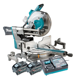 Ingletadora Telescopica MAKITA LS003GT201 305mm BL 40V Bluetooth + 2 baterias 5.0Ah + Cargador Rapido Ingletadoras