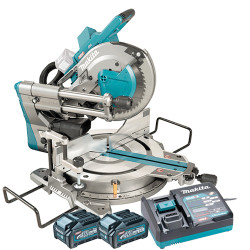Ingletadora Telescopica MAKITA LS004GM201 260mm BL 40V Bluetooth + 2 baterias 4.0Ah + Cargador Rapido Ingletadoras