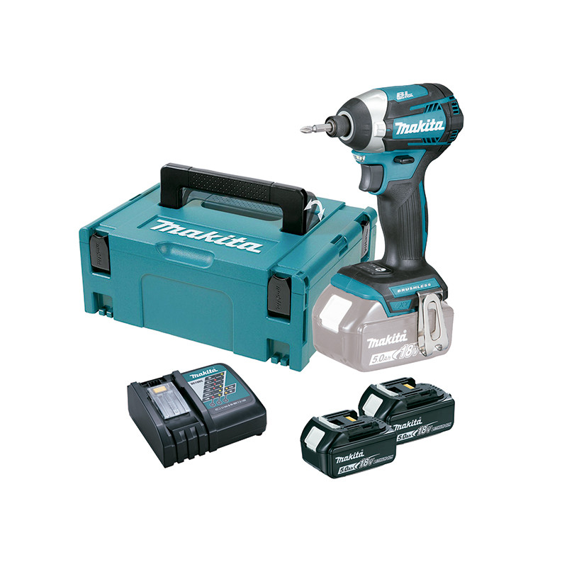 Atornillador Impacto MAKITA DTD154RFE BL 18V 175Nm + 2 baterias 3.0Ah + Cargador Rapido + Maletin 18V Atornillador Impacto MAKITA DTD154RFE BL 18V 175Nm + 2 baterias 3.0Ah + Cargador Rapido + Maletin 18V