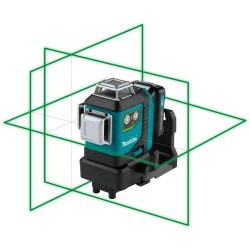 Nivel Láser Verde MAKITA SK700GD 3 Lineas 12V 2.0Ah + Cargador Medidores y Niveles Láser