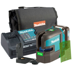 NIVEL LÁSER MAKITA SK105GDZ Lineas Verdes 12V + BATERIA 2.0AH + CARGADOR Niveles