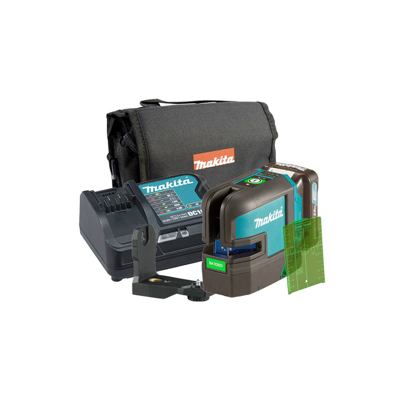 NIVEL LÁSER MAKITA SK105GDZ Lineas Verdes 12V + BATERIA 2.0AH + CARGADOR Niveles NIVEL LÁSER MAKITA SK105GDZ Lineas Verdes 12V + BATERIA 2.0AH + CARGADOR Niveles