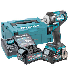Llave Impacto MAKITA TW005GD201 350Nm 1/2" + 2 Baterias 2.5Ah + Cargador Rapido + Maletin MakPac 40V