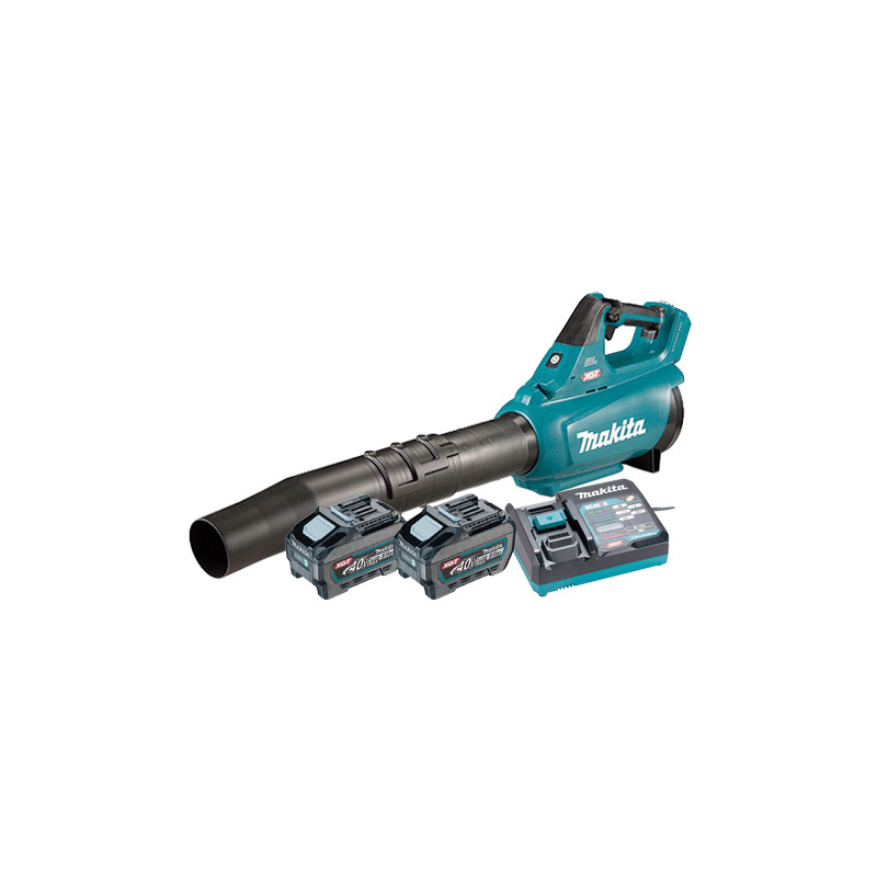 Soplador MAKITA UB001GT201 40V 17N 16m³/min + 2 Baterias 5.0Ah + Cargador Rápido Sopladores de Batería