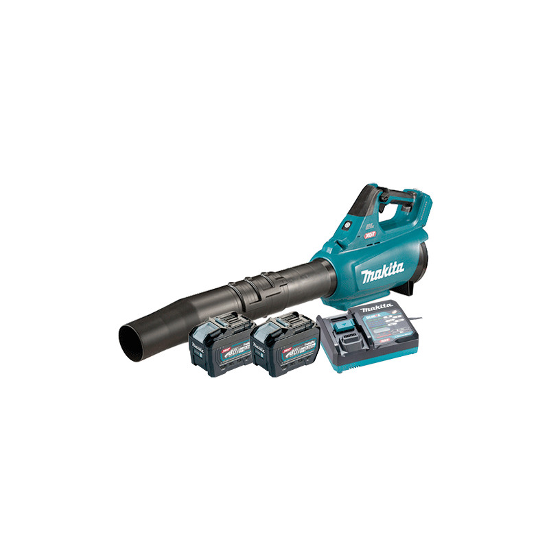 Soplador MAKITA UB001GR201 40V 17N 16m³/min + 2 Baterias 8.0Ah + Cargador Rápido Sopladores de Batería