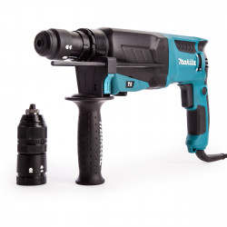 Martillo Ligero MAKITA HR2630T 3 Modos 2 Portabrocas 800W + KIT DEMOLICIÓN D-19180 Martillos Ligeros