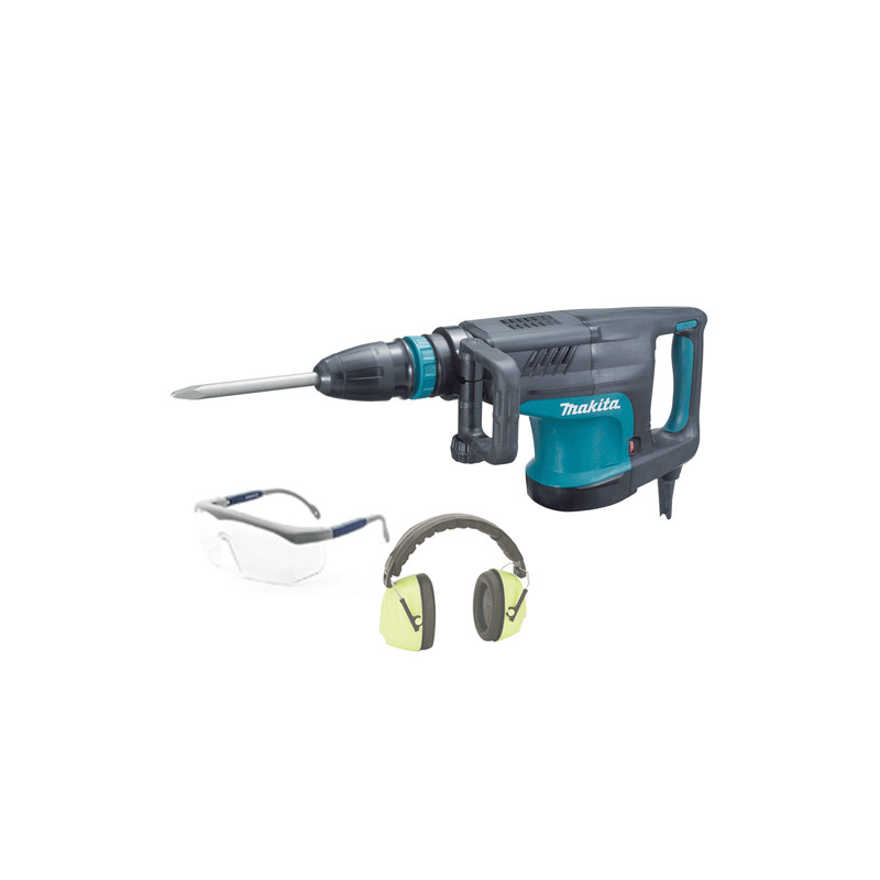 Martillo Demoledor MAKITA HM1203C 1.510W 19,1J + Kit Protección Martillos Demoledores Martillo Demoledor MAKITA HM1203C 1.510W 19,1J + Kit Protección Martillos Demoledores