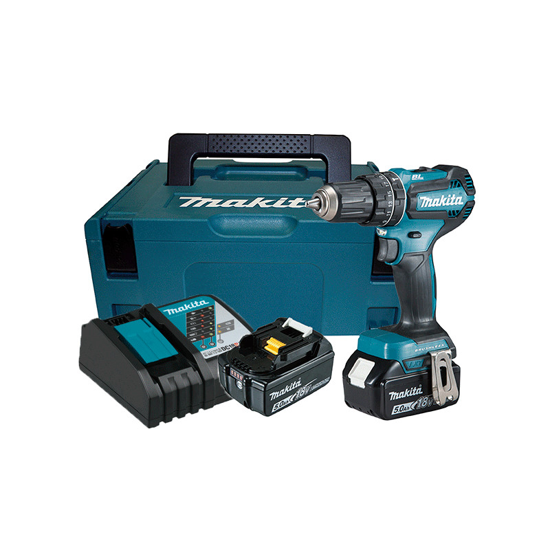 OFERTA BLACK Taladro Combinado MAKITA DHP485RFJ 18V 50Nm 2 BATERÍAS 3.0Ah 18V