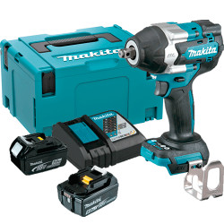 Llave Impacto 18V 700Nm 1/2" DTW700RTJ + 2 Batería 5.0Ah + Cargador Llaves de Impacto