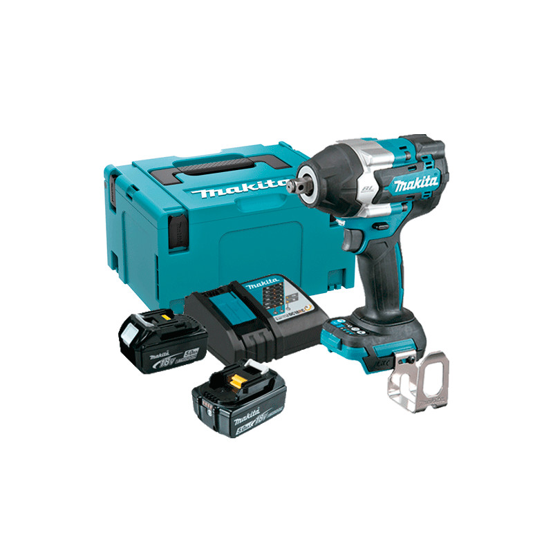 Llave Impacto 18V 700Nm 1/2" DTW700RTJ + 2 Batería 5.0Ah + Cargador Llaves de Impacto Llave Impacto 18V 700Nm 1/2" DTW700RTJ + 2 Batería 5.0Ah + Cargador Llaves de Impacto
